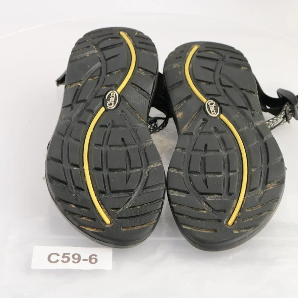 Chaco Womes ZX/2 Sandal Size 9 Black Strappy Toe Loop Adjustable Hike Trail Shoe
